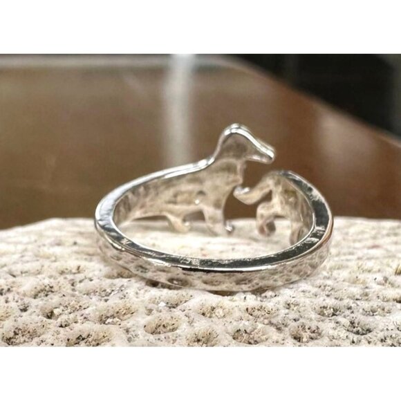 Dachshund Ring Pinkie Pull Apart Doxie Dog Rescue Metals Weiner Doxie We… - Picture 10 of 12